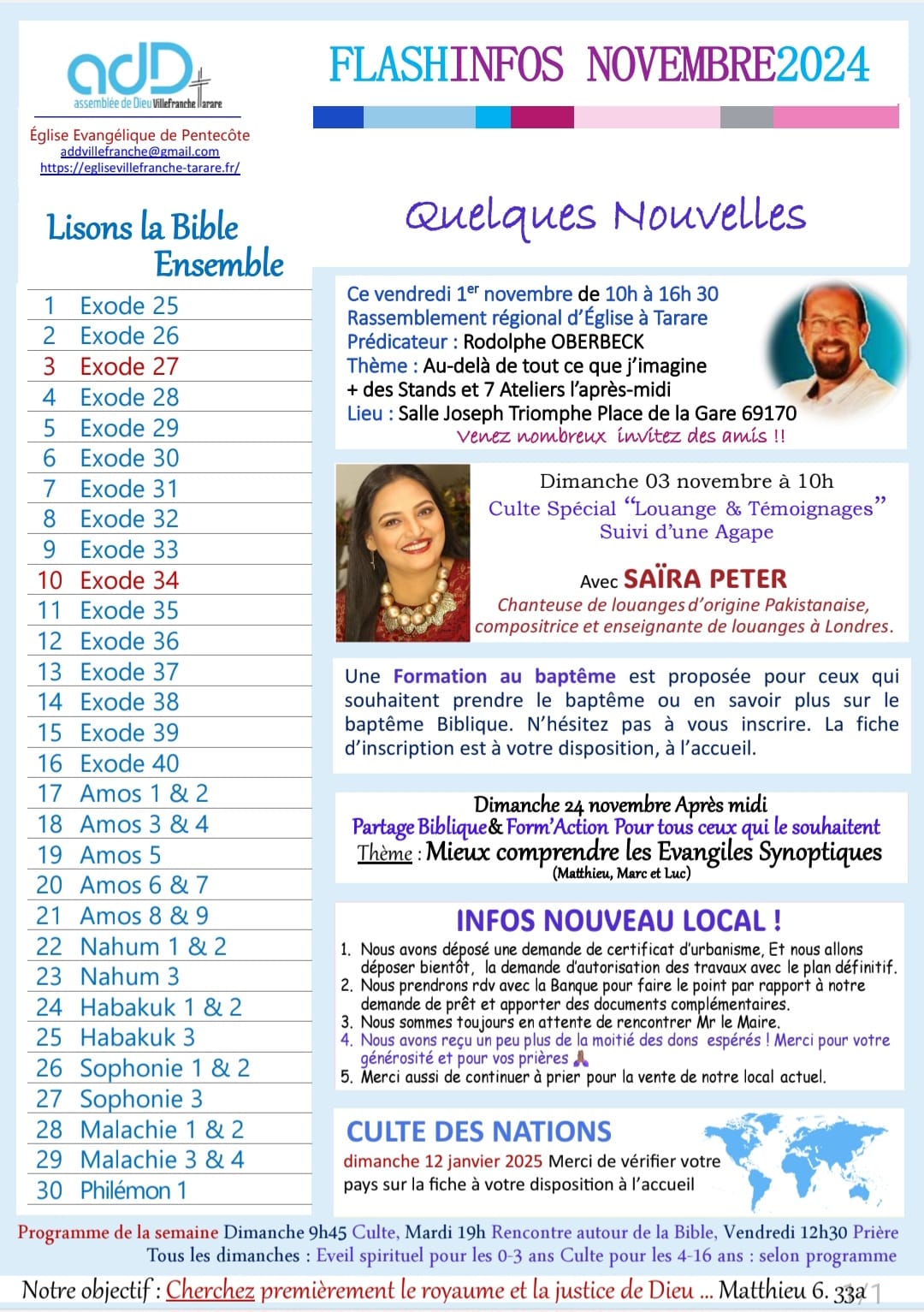 Lisons la Bible&nbsp;Ensemble
